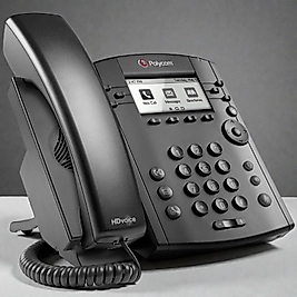 Polycom VVX 301 Kurumsal Masaüstü IP Telefon - 6 Hat, HD Voice, PoE Destekli İş Telefonu