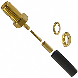 SMA Dişi Konnektör - 50 Ohm Panel Tipi Bulkhead RF Konnektör (901-9875)